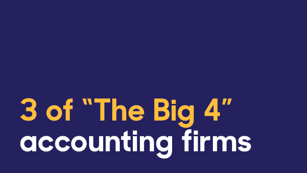 3 of “The Big 4” accounting firms